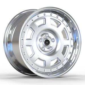 China Custom 2-PC Ferrari Forged Wheels Rims Dodge Challenger RT 5x115 Matt Silver wholesale