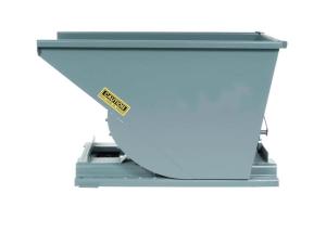 China 7000Lbs Self Dumping Forklift Hopper Gray Steel Dumping Hopper wholesale