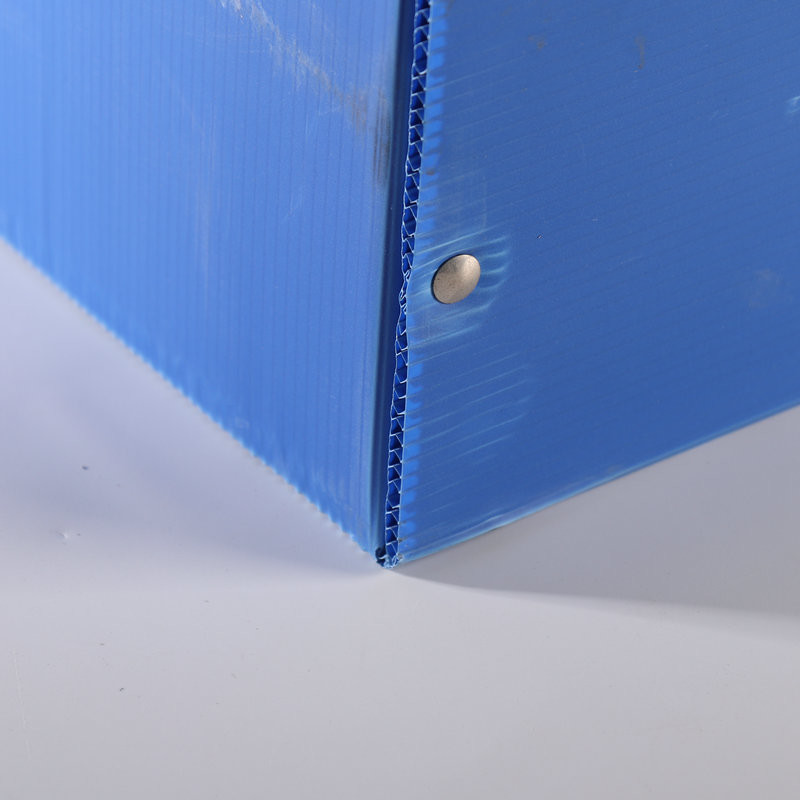 Blue Waterproof Plastic Corrugated Box PP Hollow Sheet Box Packing Folding Carton