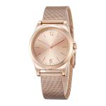 Delicate 30 Meter Alloy Female Wrist Watches , Rose Gold Waterproof Watch