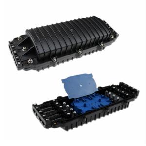 China Underground Fiber Optic Splice Closure , Wall Mount Fiber Enclosure 4 In 4 Out wholesale