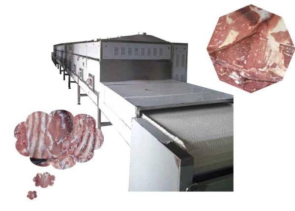 Stainless Steel Microwave Food Thawing Machine 60-600kg Capacity With Steam