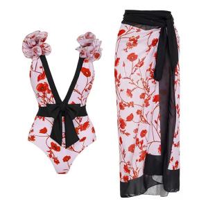 China Women Three Piece Swimwear Regular Within High Elasticity wholesale