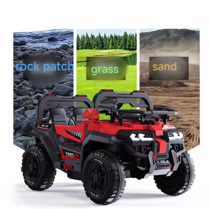 Four-Wheel Off-Road Vehicle for Children Remote Control Electric Toy Car PVC Material