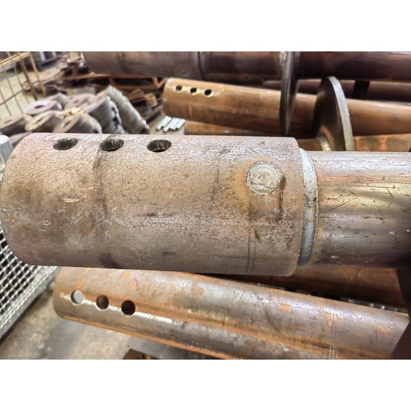 Q355B New Construction Caps For 1 1/2" Round Corner Square Shaft Piles