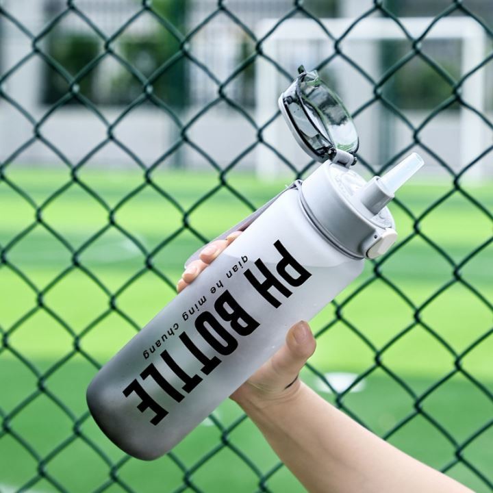 Bpa Free 1000ml 1 Litre Sipper Water Bottle With Straw For Adults Gradient Color 32 Ounce Large Capacity Many Colors Reusable Odour Free