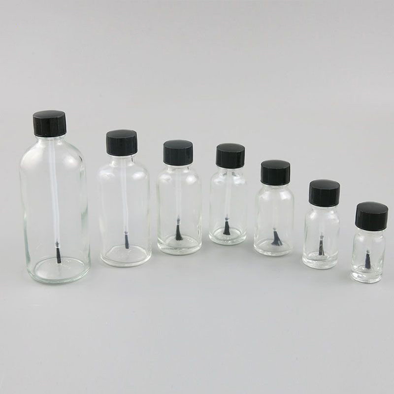 Stock Amber Glass Bottle for Essential Oil and Nail Polish 5ml10ml15ml20ml 30ml 50ml 100ml Surface Printing Screen Printing
