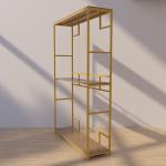 Double Layer 255mm Depth 407mm Height Clothing Organizer Rack Display cabinet