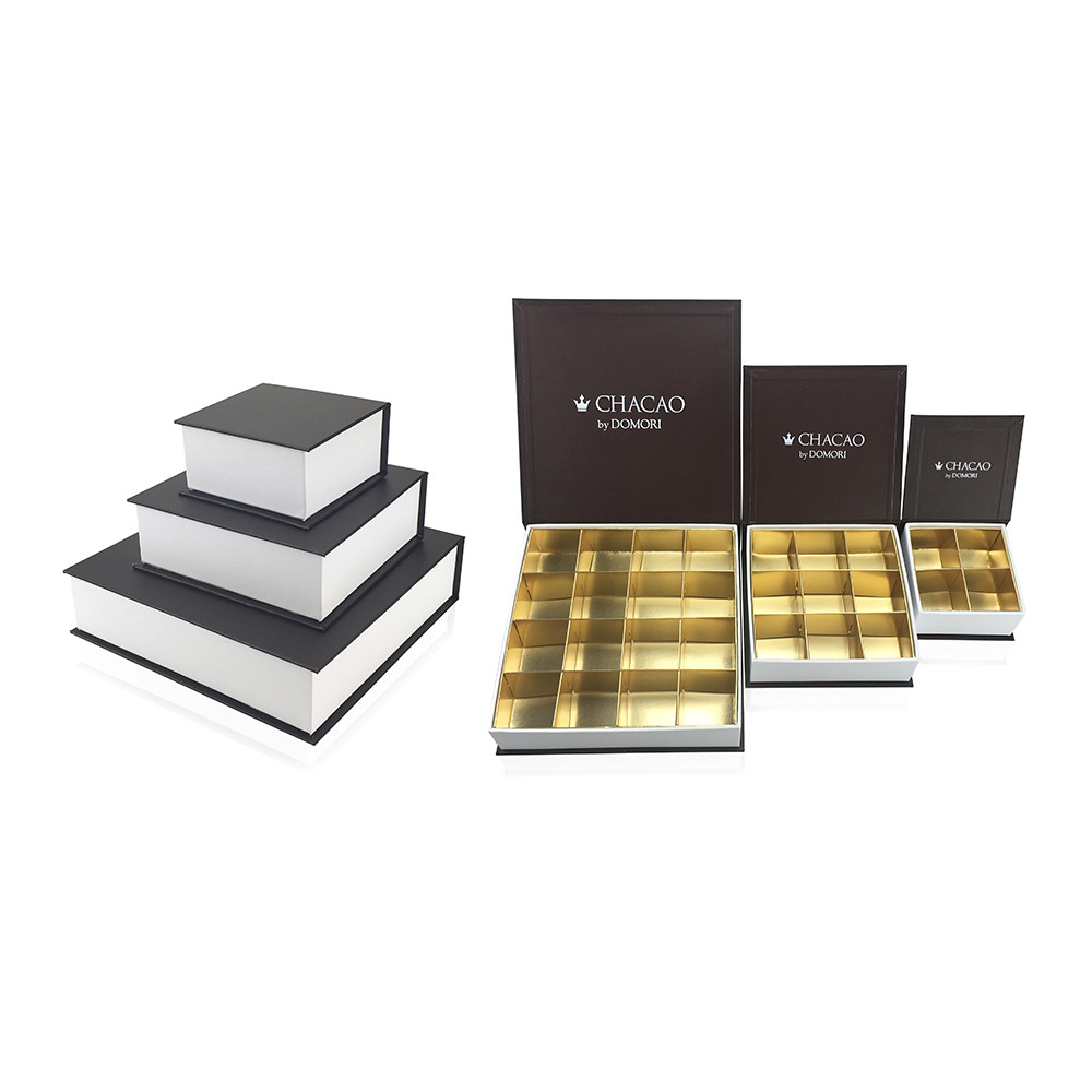 ISO9001 Approval PMS Color Chocolate Gift Packaging Boxes With Grids