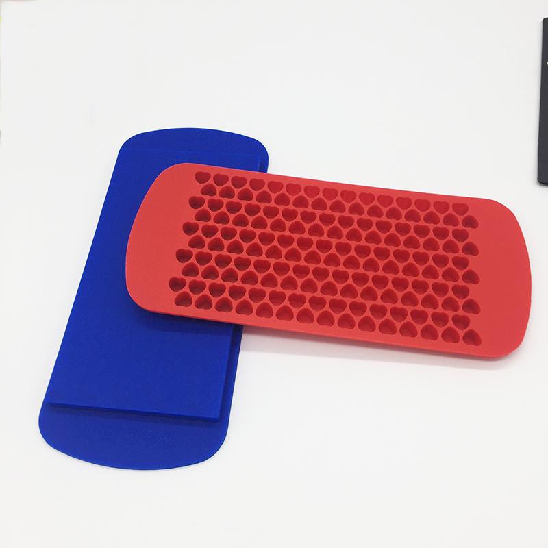 Fancy reusable 150 silicone heart ice cube tray bar tool 150 heart shaped ice mold high quality silicone food grade ice tray