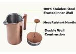 Double Wall Metal French Press 27oz / 34oz Copper French Press Coffee Maker