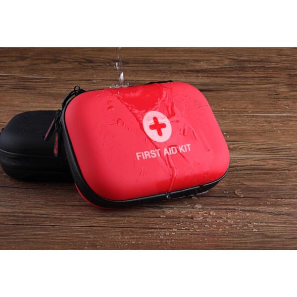 PU EVA Portable First Aid Bag Red Pouch For Workplace