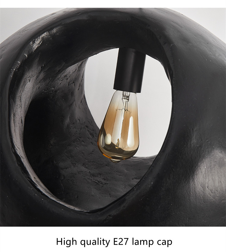 Black Chandelier Designer Black Minimalist Kitchen Island Bedroom Black Pendant Lamp（WH-VP-178)
