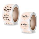 OEM Plain Black Self Adhesive Stickers Labels 500pcs 1000pcs Per Roll