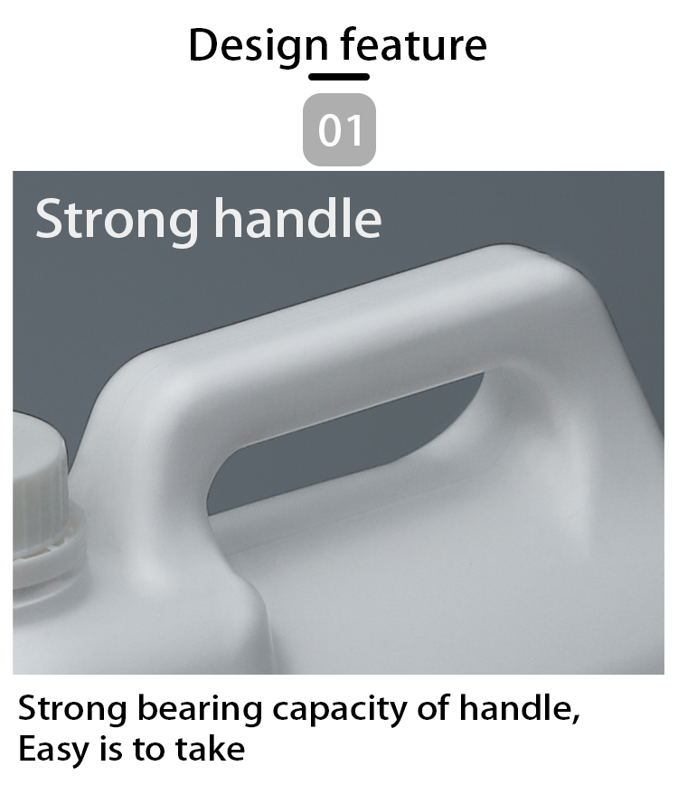 Electronic Chemicals Plastic Bottle With Handle 5L Plastic Jerry Can Leakproof