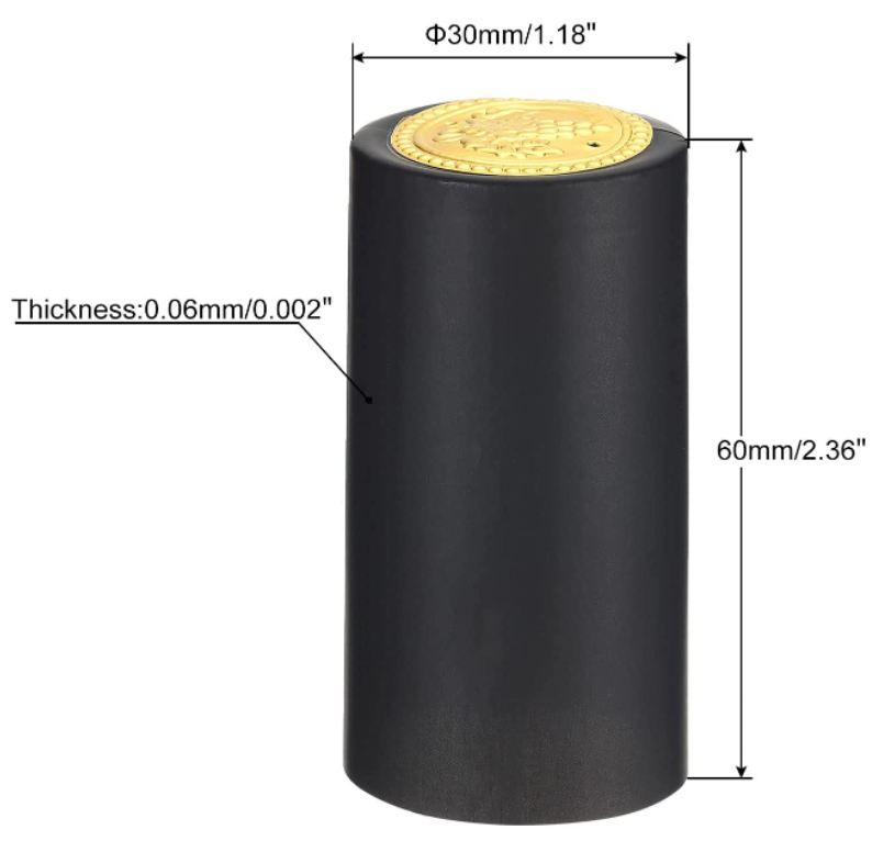 Shrink Wrap Wine Capsules Customized Clear PVC Heat Shrink Capsules for Bottle Glass