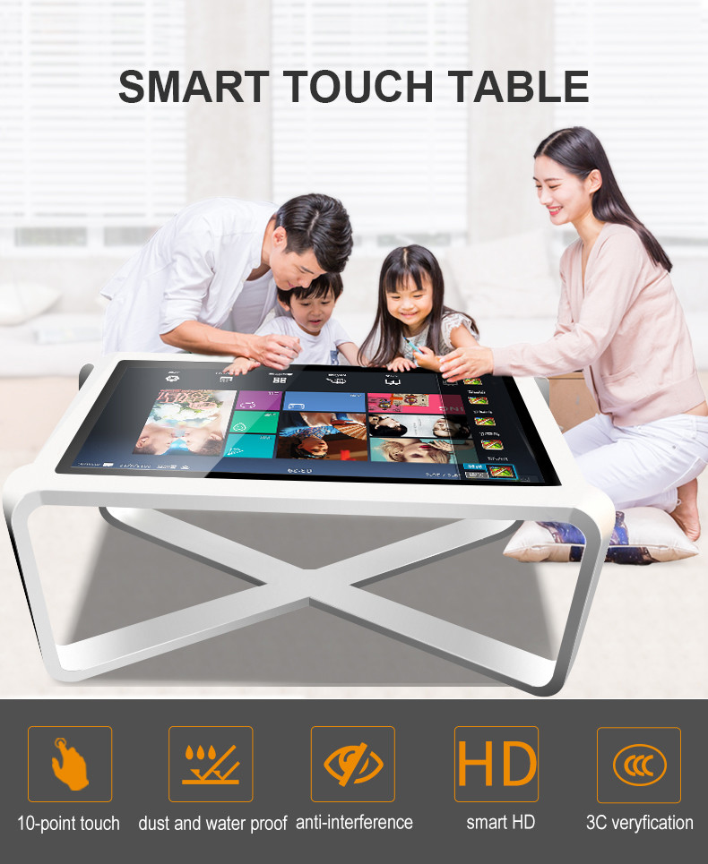 Coffee Multi Touch 55 Inch Signage Interactive Touch Table