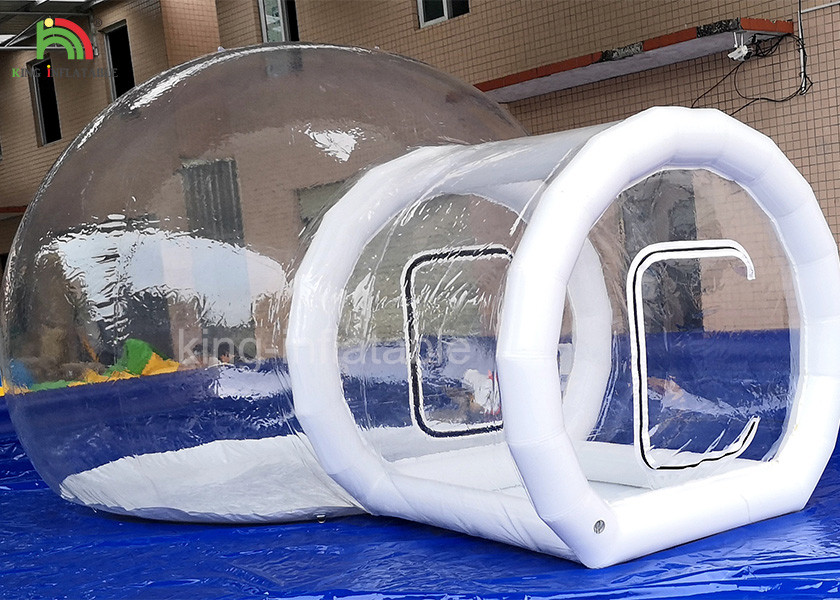 1.0mm PVC Clear Inflatable Bubble Tent / Camping Tent for Family Party 4m Dia