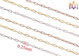 China 0.25mm Thickness Paperclip 304 Stainless Steel Necklace Chain Bulk wholesale