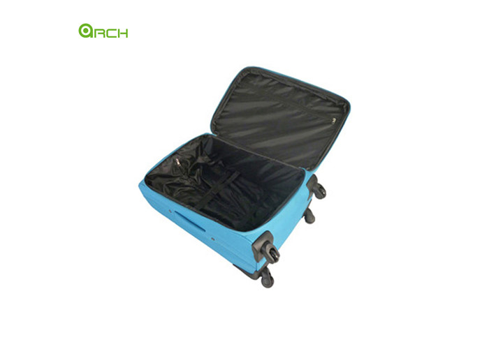 Spinner Wheels 3 Front Pockets 600D Polyester Trolley Bag