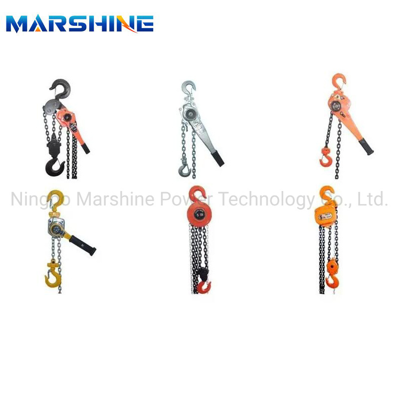 Hand Operated Lever Chain Hoist for Conductor Sagging Wrenching Chain Tackle Block
