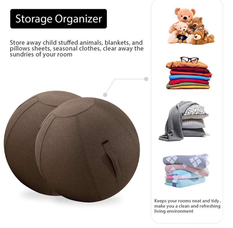 Stock Washable Pilates Sitting Ball Dustproof Protector Slipcover Exercise Gym Fitness Yoga Ball Cover