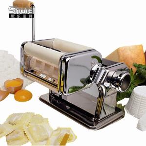 China Dual Bladed Ravioli Pasta Machine Adjustable Stainless Steel Ravioli Maker wholesale