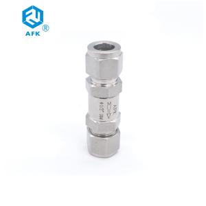 China High Pressure Stainless Steel One Way Fuel Check Valve 6mm OD wholesale
