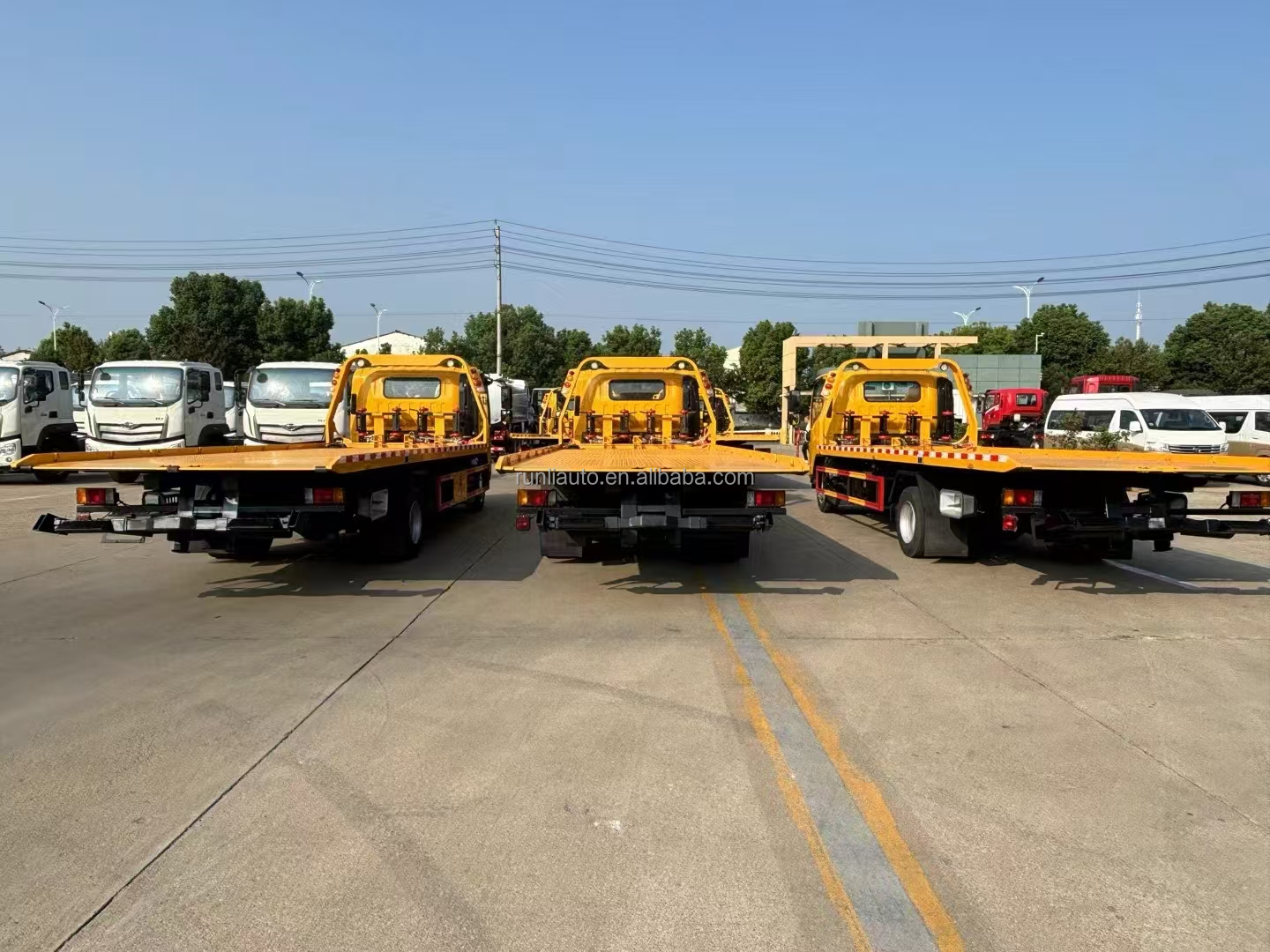 China Factory Customized 4Ton Flatbed Wrecker Tow Truck Body Tow Truck Wrecker Bed Kit Tow Truck Bed