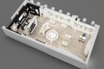 Fashion Anti Rust Luxury Display Cabinets Hardware Showcase Cosmetic Display