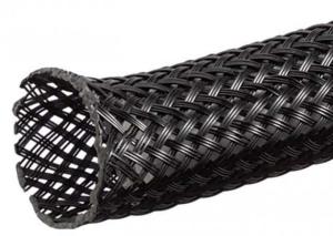 China ISO9001 PET Expandable Braided Sleeving Self Extinguishing 60s wholesale