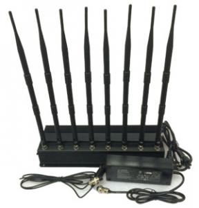China 8 Antennas High Power GPS/ WiFi/ VHF/ UHF Cell Phone Jammer wholesale