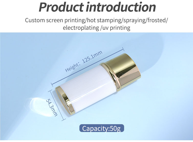 Acrylic Essential Oil Packaging Bottles 30ml 50ml Plastic Spray Bottles For Sunscreen / Essence / BB Cream