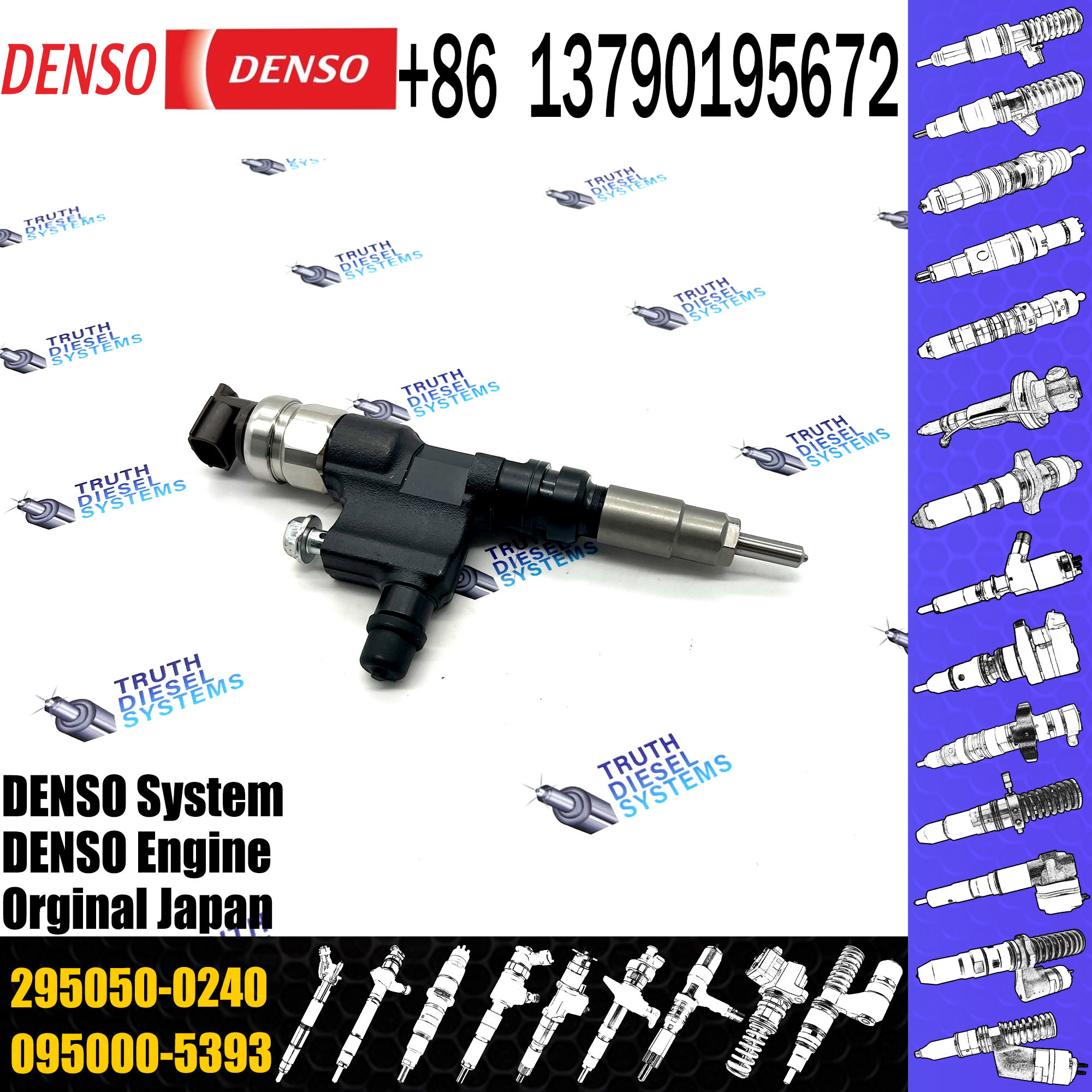 Diesel Fuel Injector 295050-0240 Common Rail Injection Nozzle 295050-0920 For Diesel Engine