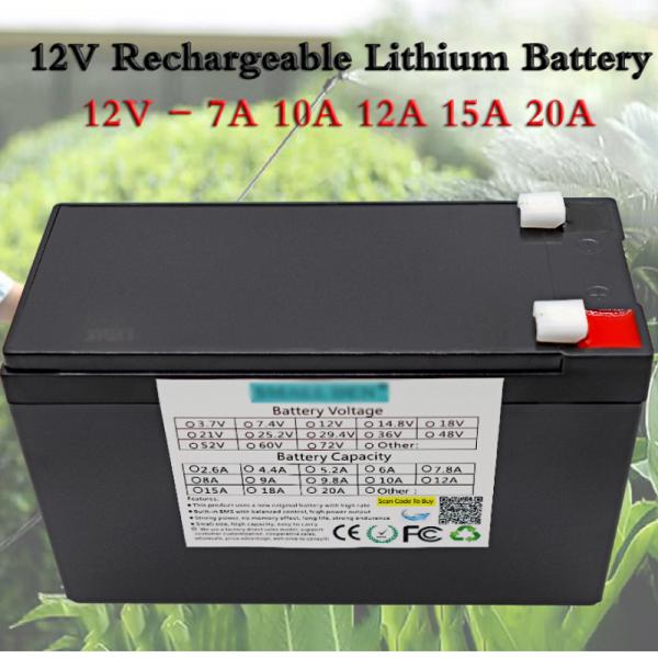 12V 12A Rechargeable Lithium Battery Pack For Car Starter
