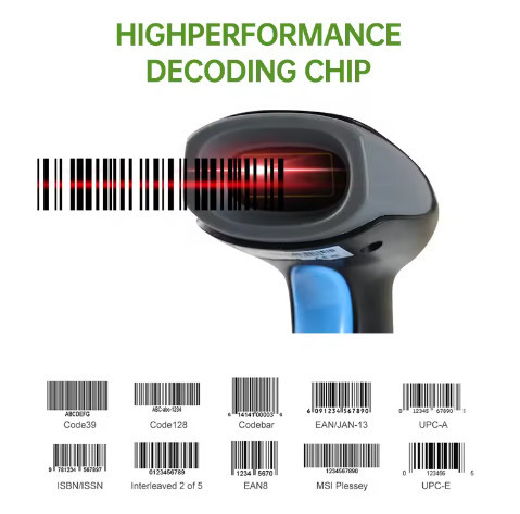 Android Handheld Barcode Scanner Fast Speed Wireless Bluetooth With High Accuracy