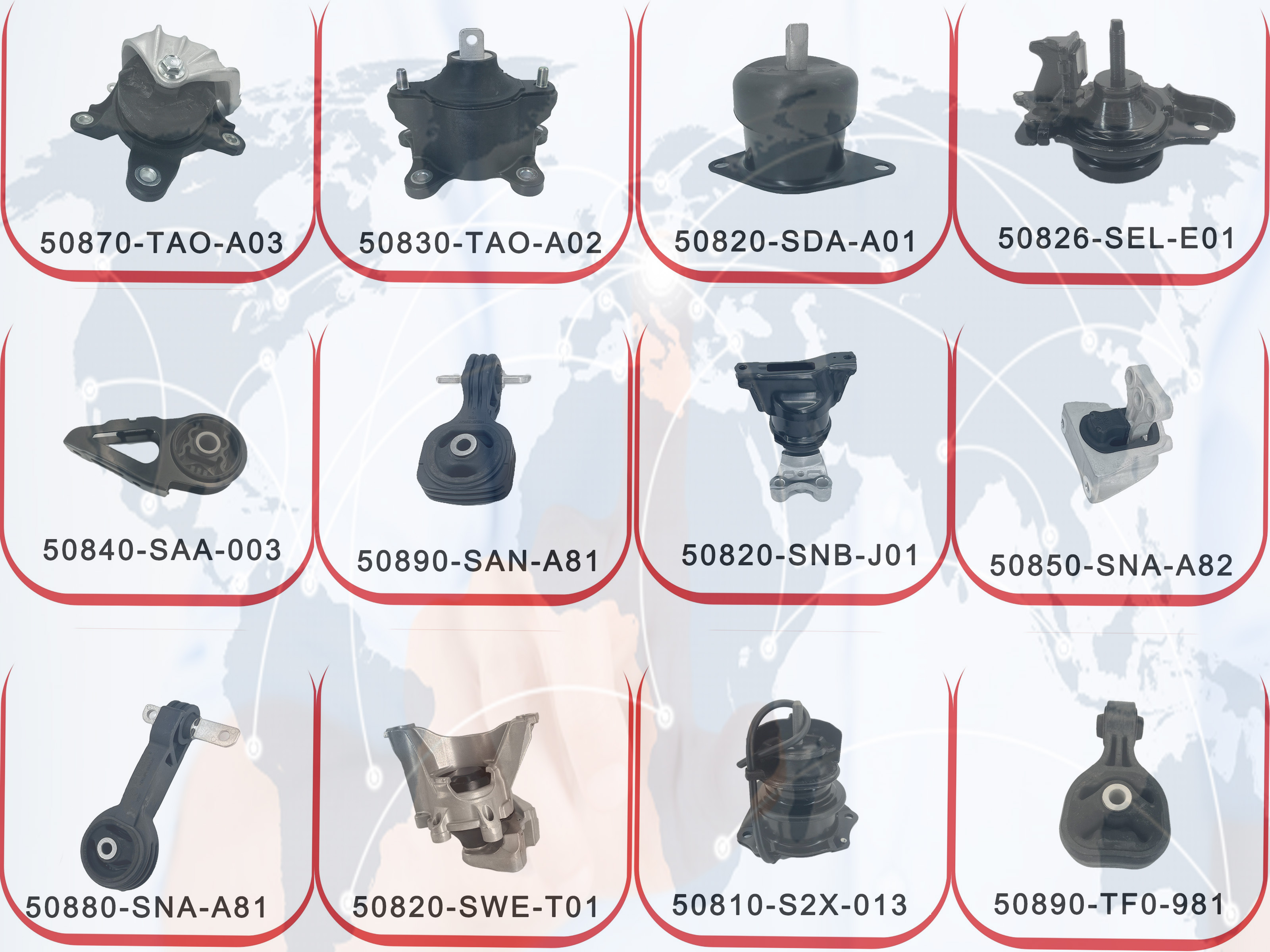 OE NO. 54320-4CL0B Car Fitment Nissan Auto Suspension Shock Absorber Mount for X-Trail