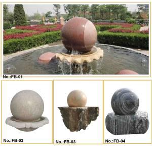 China Stone Fountain Ball By Hand Carved wholesale