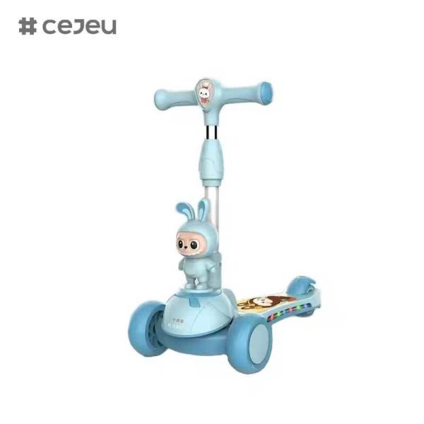 CJ-HLW-209,Labubu Foldable Children's Scooter 3-12 Year Old Widening Toddler Flash Wheel ScooterManufacturer's New Cartoon Labubu Style Children's