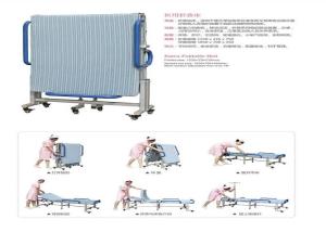 China Mobile Folding Manual Hospital Bed For Attendant Nursing People wholesale