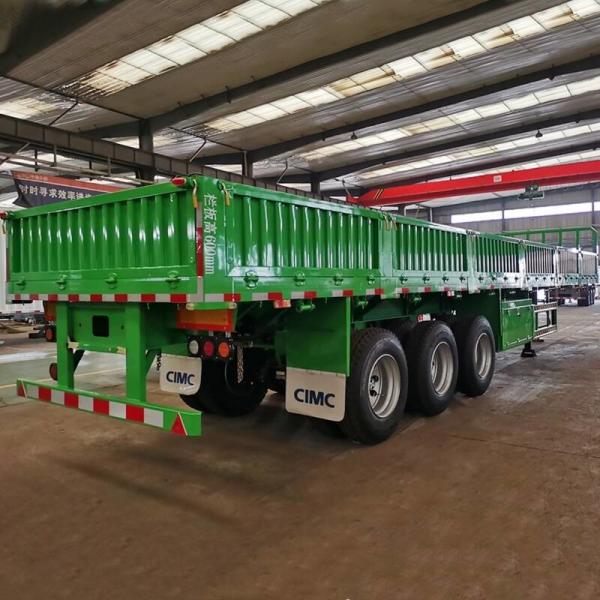 Quality Q345B Height 600mm Side Wall 3 Axle 50T Cargo Trailer for sale