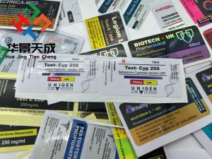 China Injection Oil Glass Vials Labels 10ml Vial Labels wholesale