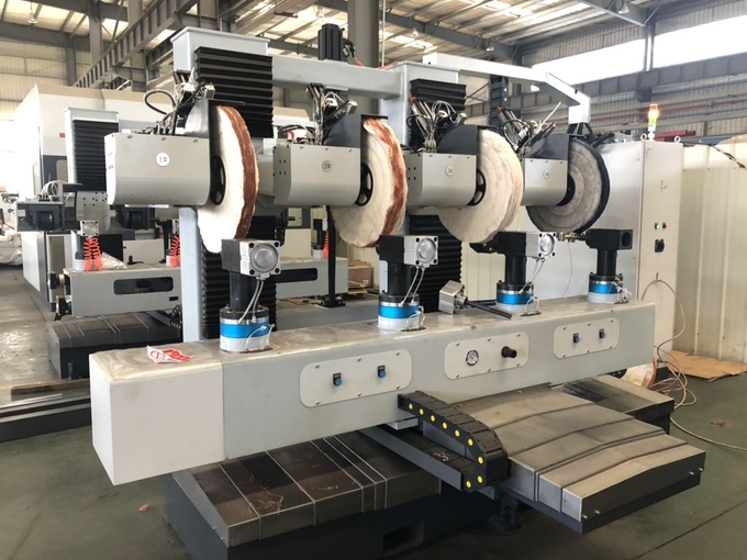 High Flexibility CNC Polishing Machine For Door Handle With Two Or Four Stations Simultaneous Operation