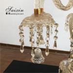 Antique Crystal Glass Candelabra Table Centerpiece 13 Arms Crystal Glass