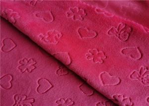 China Velboa Embossed Knitting Polyester Brushed Fabric wholesale