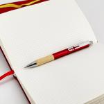 Eco-Friendly Bamboo Grip Ballpoint Pen Press Metal Ball Pen For Writing Exams