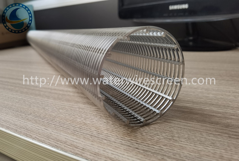 Ss304 Pure Round Winding 2mm Slot Wedge Wire Screen Tube Solid Liquid Separation