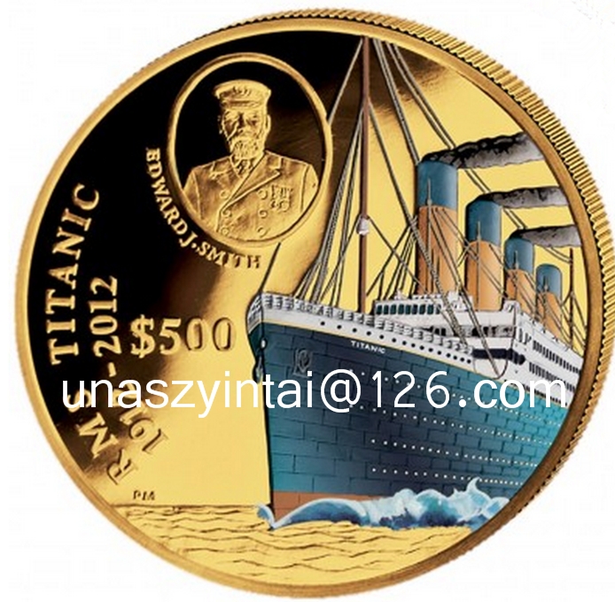 Customized 3D Titanic Coins