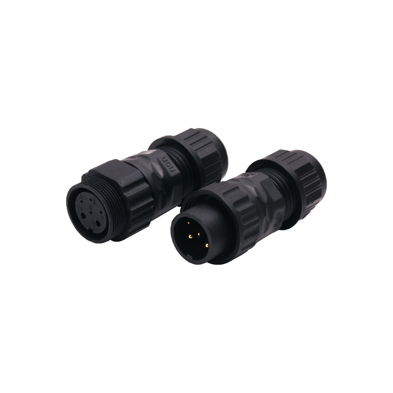 15A Circular Plastic Connectors Female 2pins To Male Assembly Connector