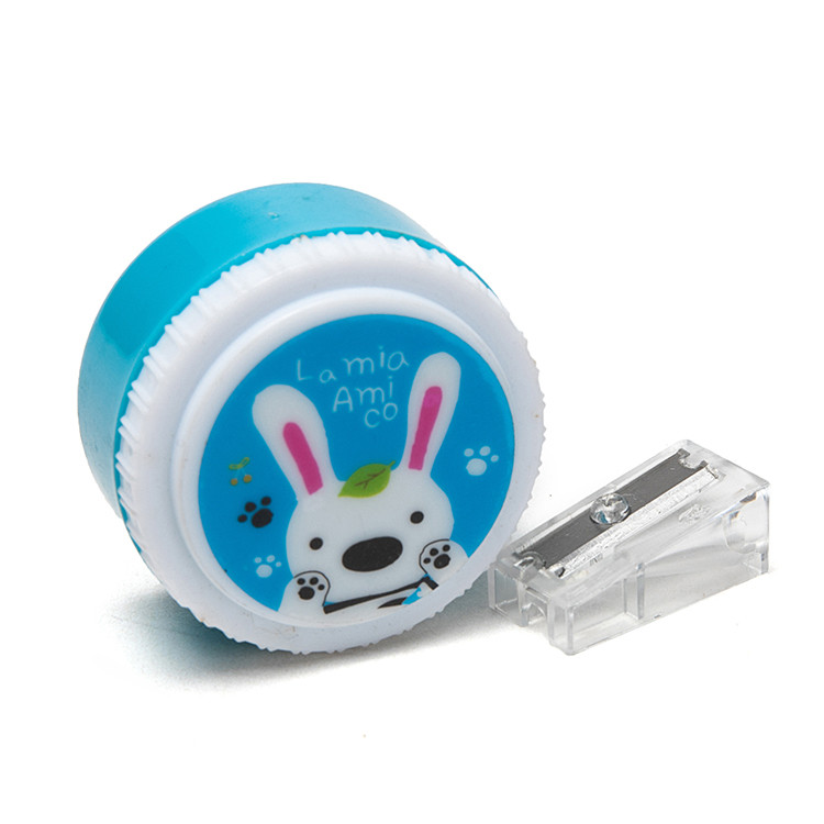 Patent Cute Bunny Round Pencil Sharpener One Hole